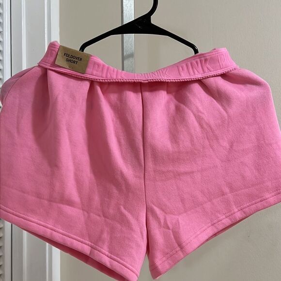Pink VS fold over sweat shorts - Picture 6 of 7